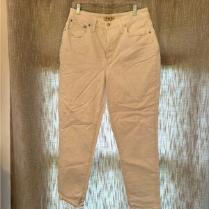 Madewell High Rise White Jeans - 31 Tall